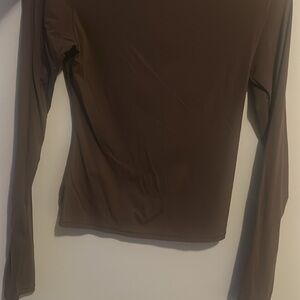 SKIMS Chocolate Long Sleeve Top